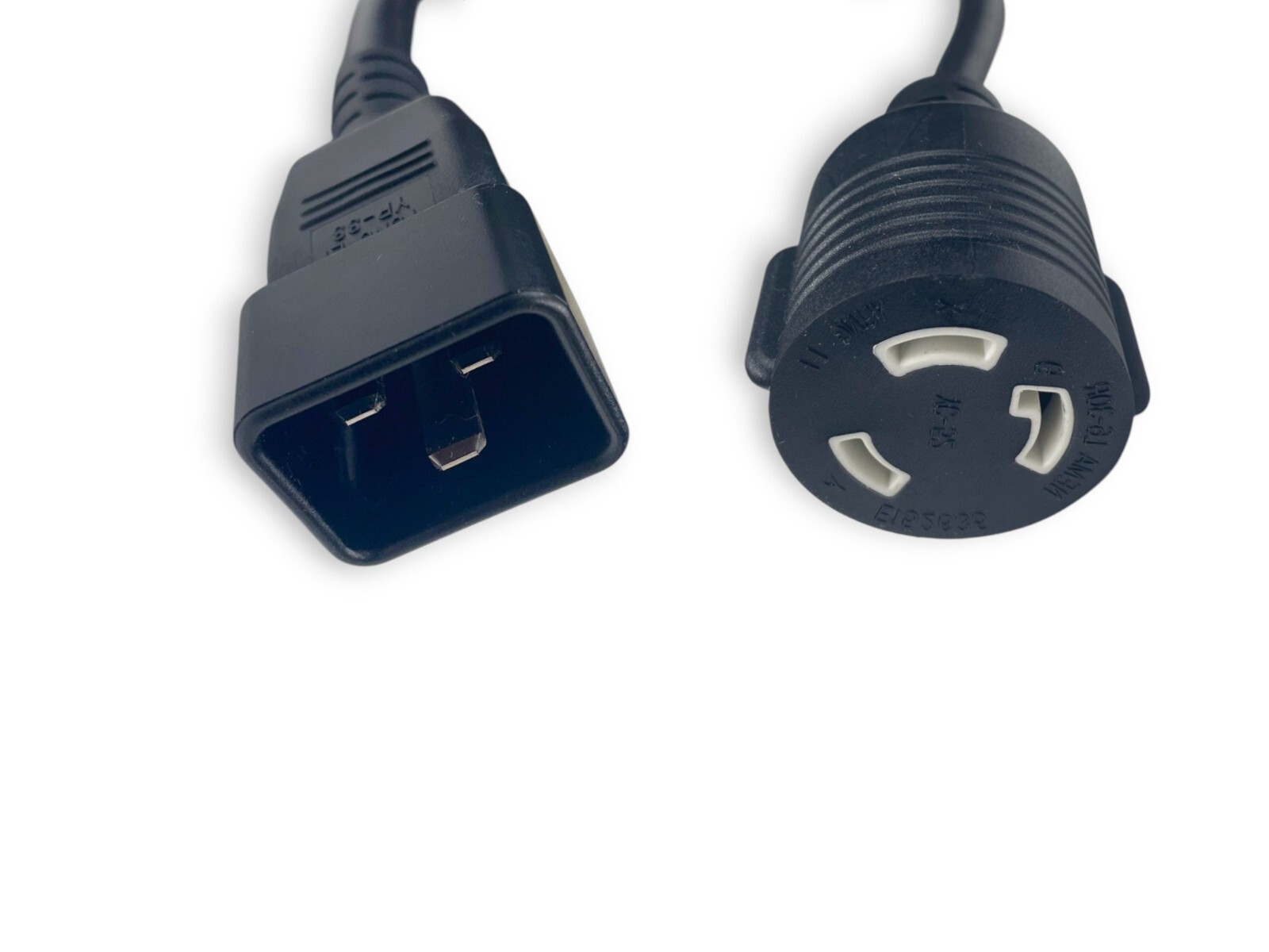IEC C20 to L6-30R Adapter Cord 1ft 12 AWG SJT Power Cord Iron Box #IBX-1684-01M