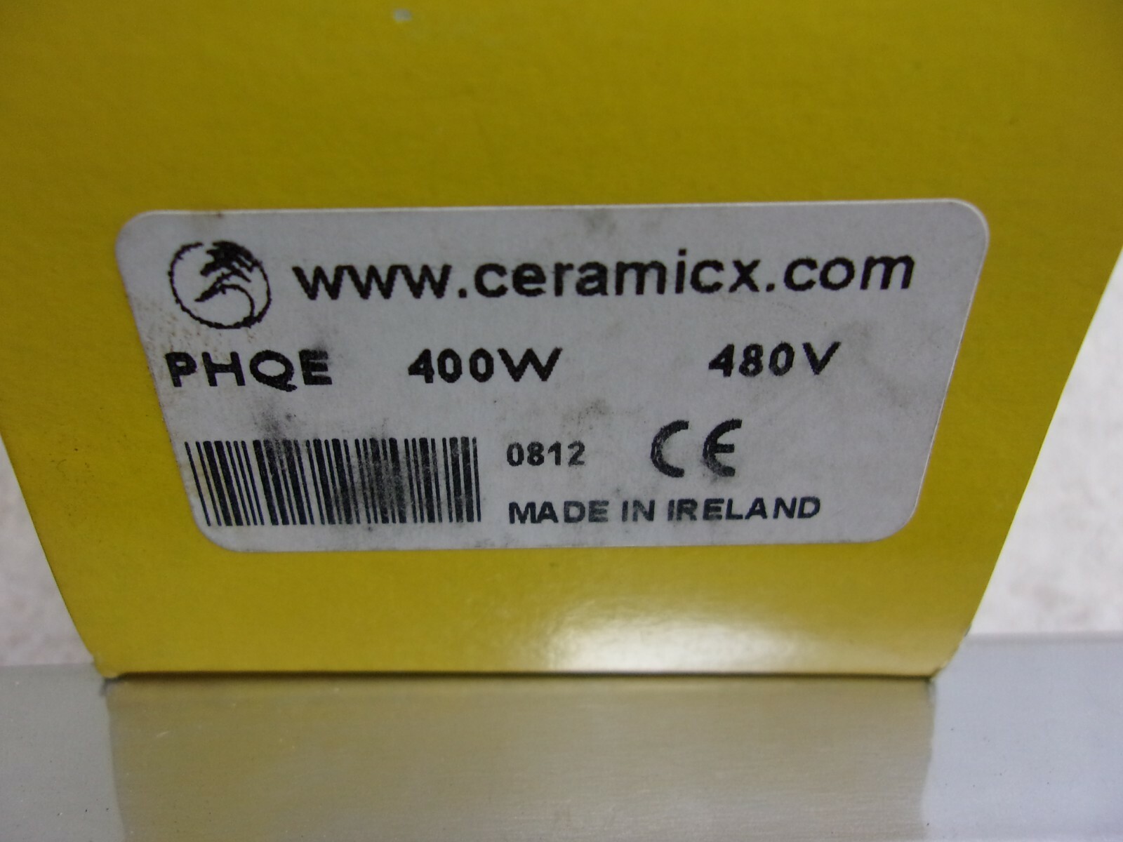CERAMICX, PHQE, 400 WATT 480V, infrared quartz heating element, F0299