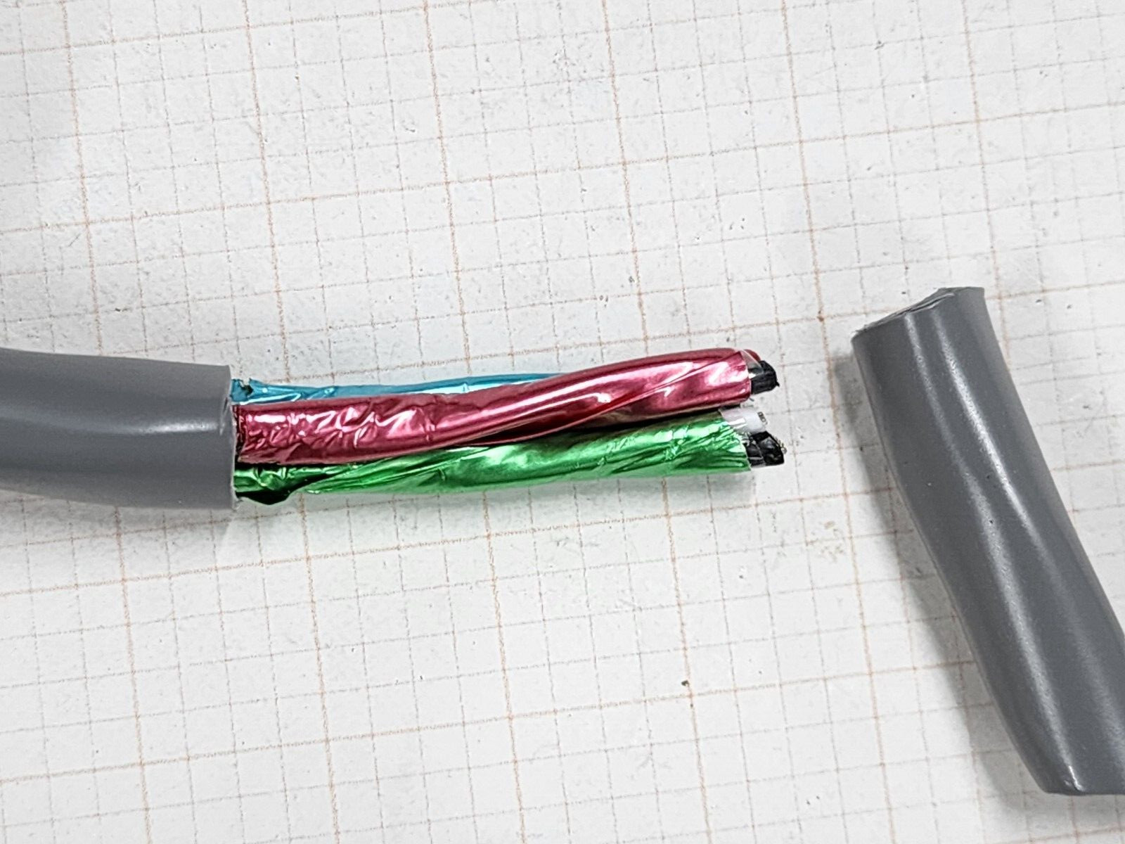 Carol C6047A 18/3P Individually Shielded Twisted Pairs Data Cable Gray /25ft
