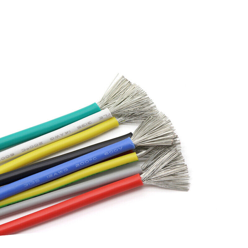 Flexible Silicone Wire Cable 10AWG/12/14/16/18/20/22/24/26/28/30 AWG Colours
