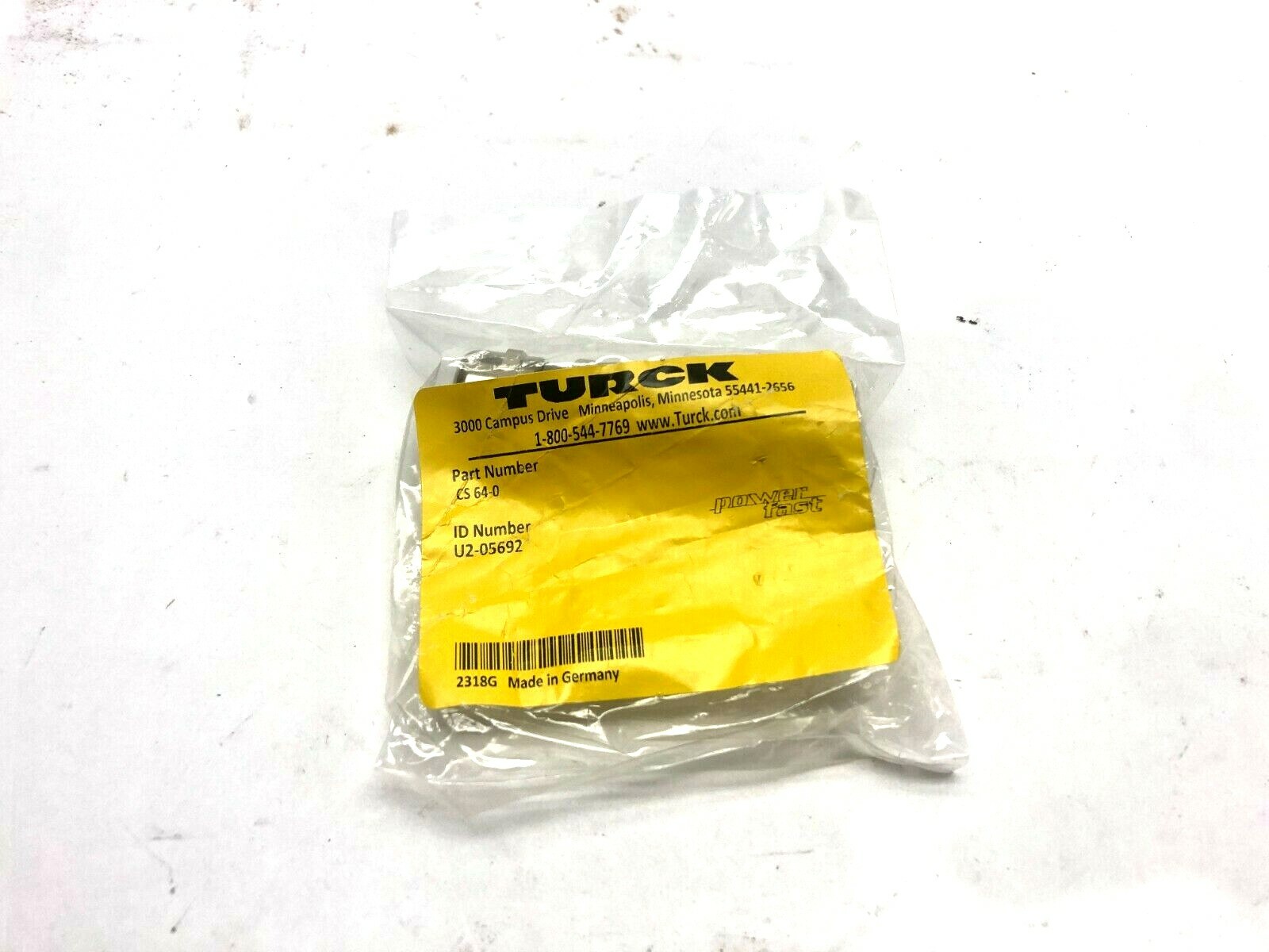 Turck CS 64-0 Cable Connector 6 Pin M23 20.0A 300V