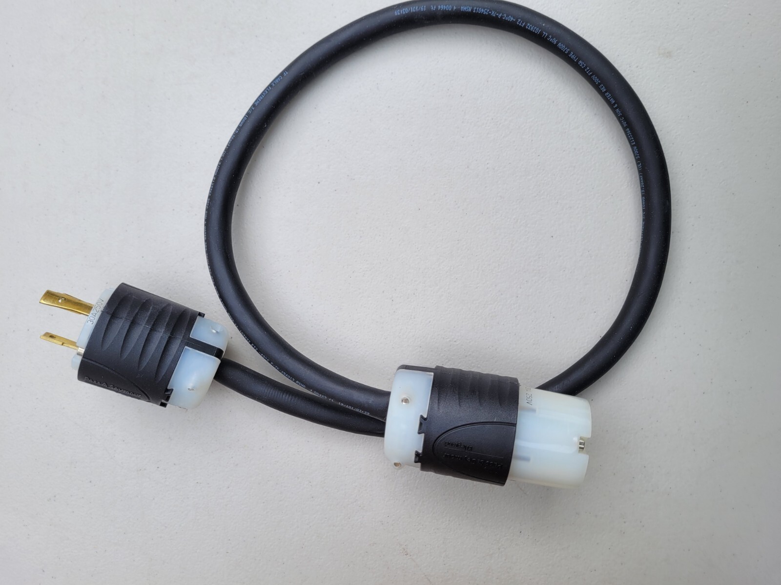 NEW NEMA L6-30 Extension Cord – 3 ft, 30A/250V 10 AWG – Iron Box # IBX-5803-03