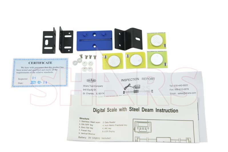 Shars 12″ Stainless Steel Digital Remote Readout DRO Quill Scale IP54 NEW #}