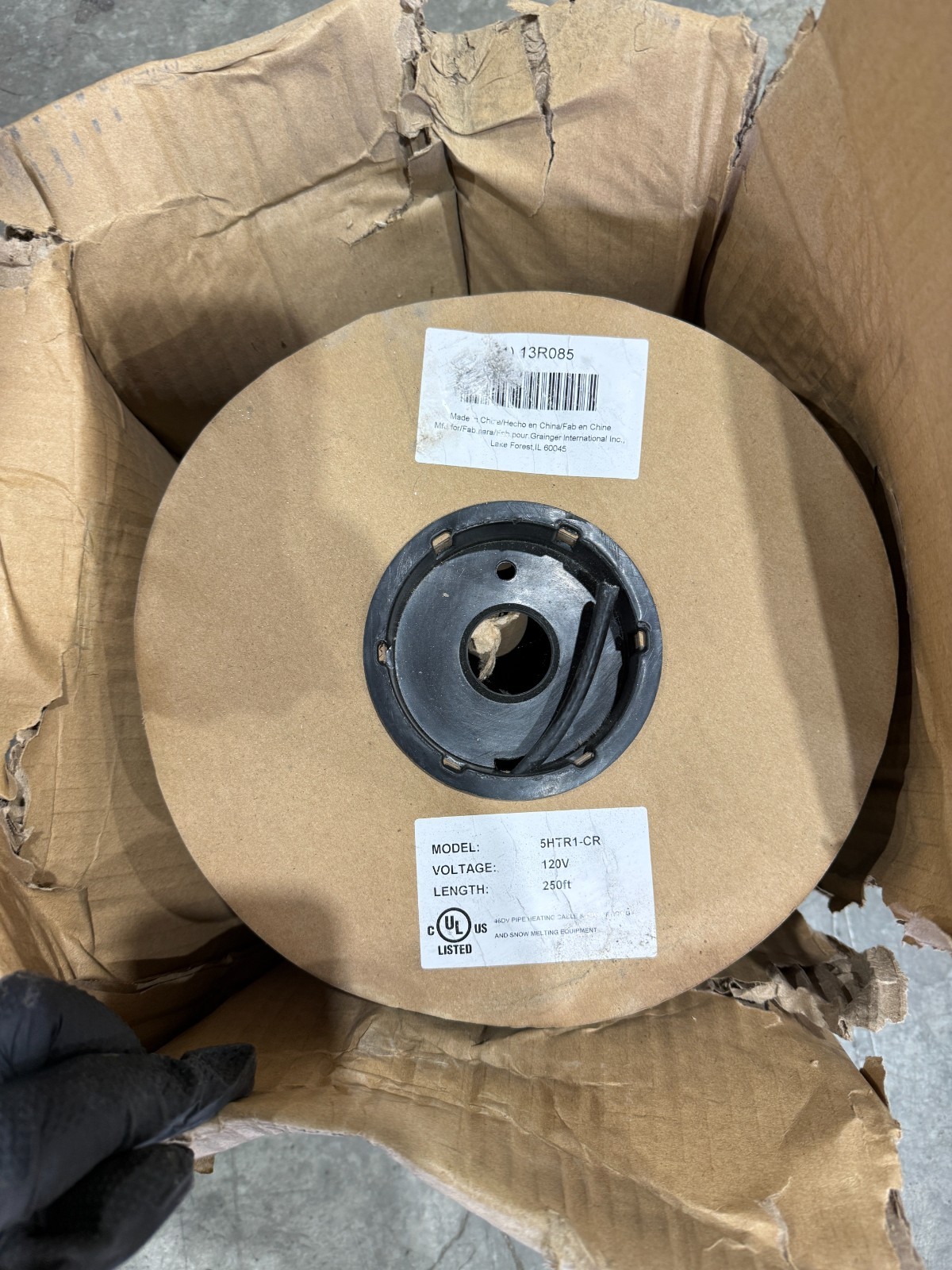 Electric Heating Cable, Model 5HTR1-CR, 250 ft. 120V, GRAINGER APPROVED 13R085