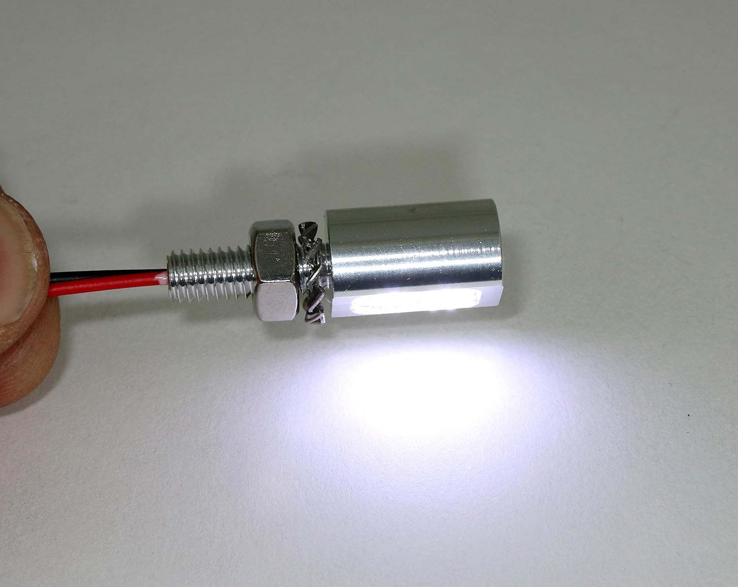 Pilotlights 12 Volt DC Instrument Panel Light, Post Light – Silver Base, Cool Wh