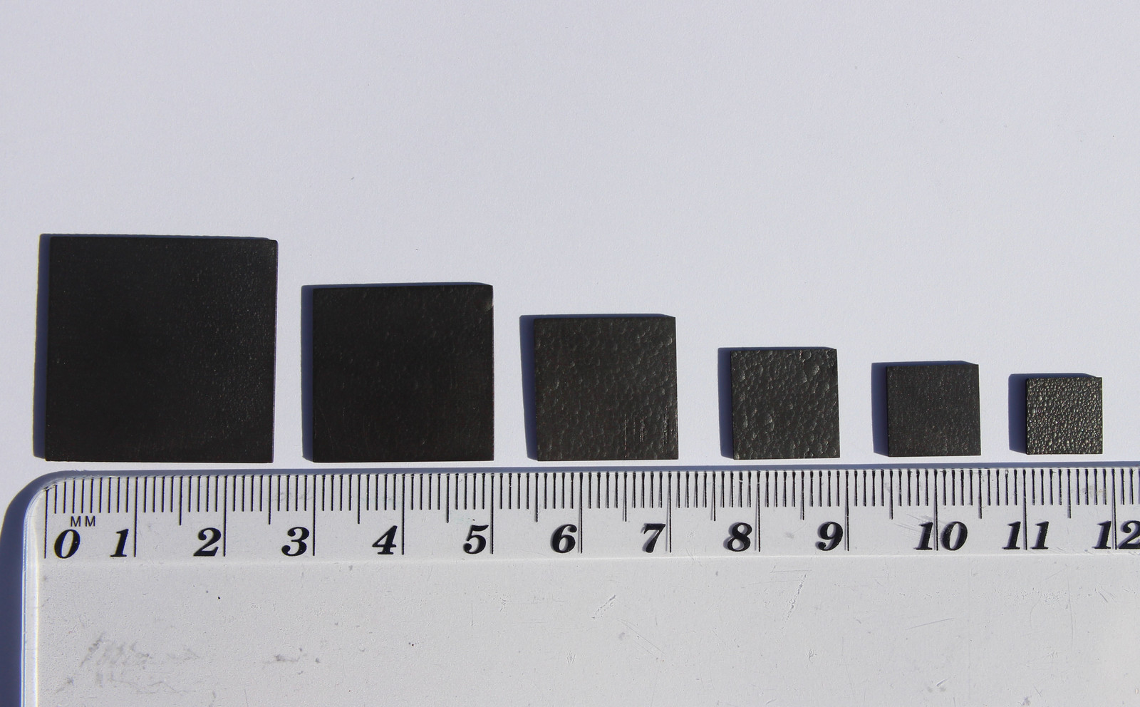 Pyrolytic graphite square 10×10 12×12 16×16 20×20 22×22 25×25 1 mm