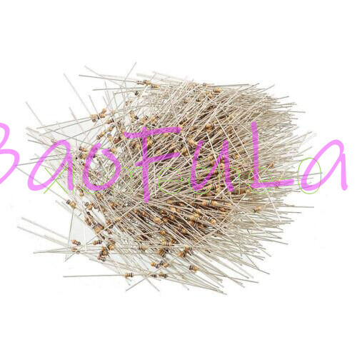 100PCS Film Resistors Resistance 10K Ohms OHM 1/4W 5% Carbon Film Assortment NEW