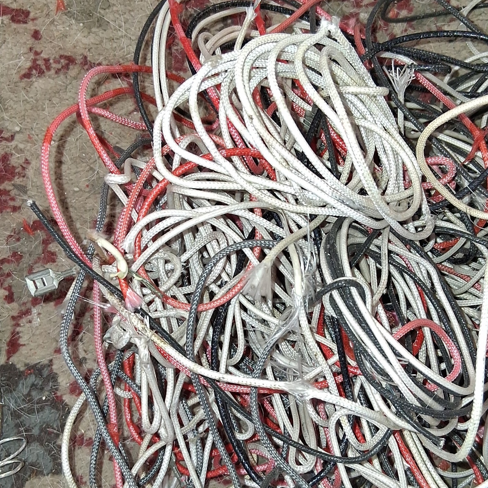 Mixed Lot Electrical Wire Scrap Assorted Colors Types Various Lengths