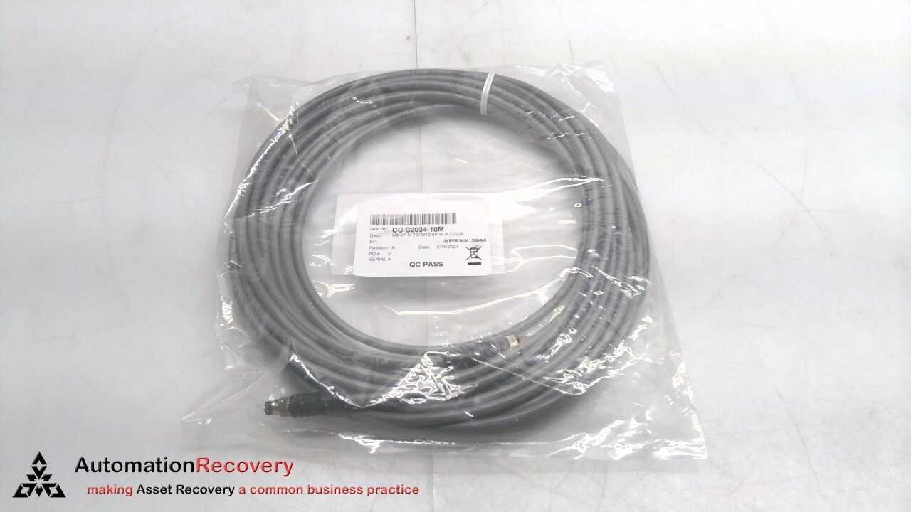 PRYSMIAN CC C2034-10M REVISION A DOUBLE ENDED CORDSET, NEW #311572