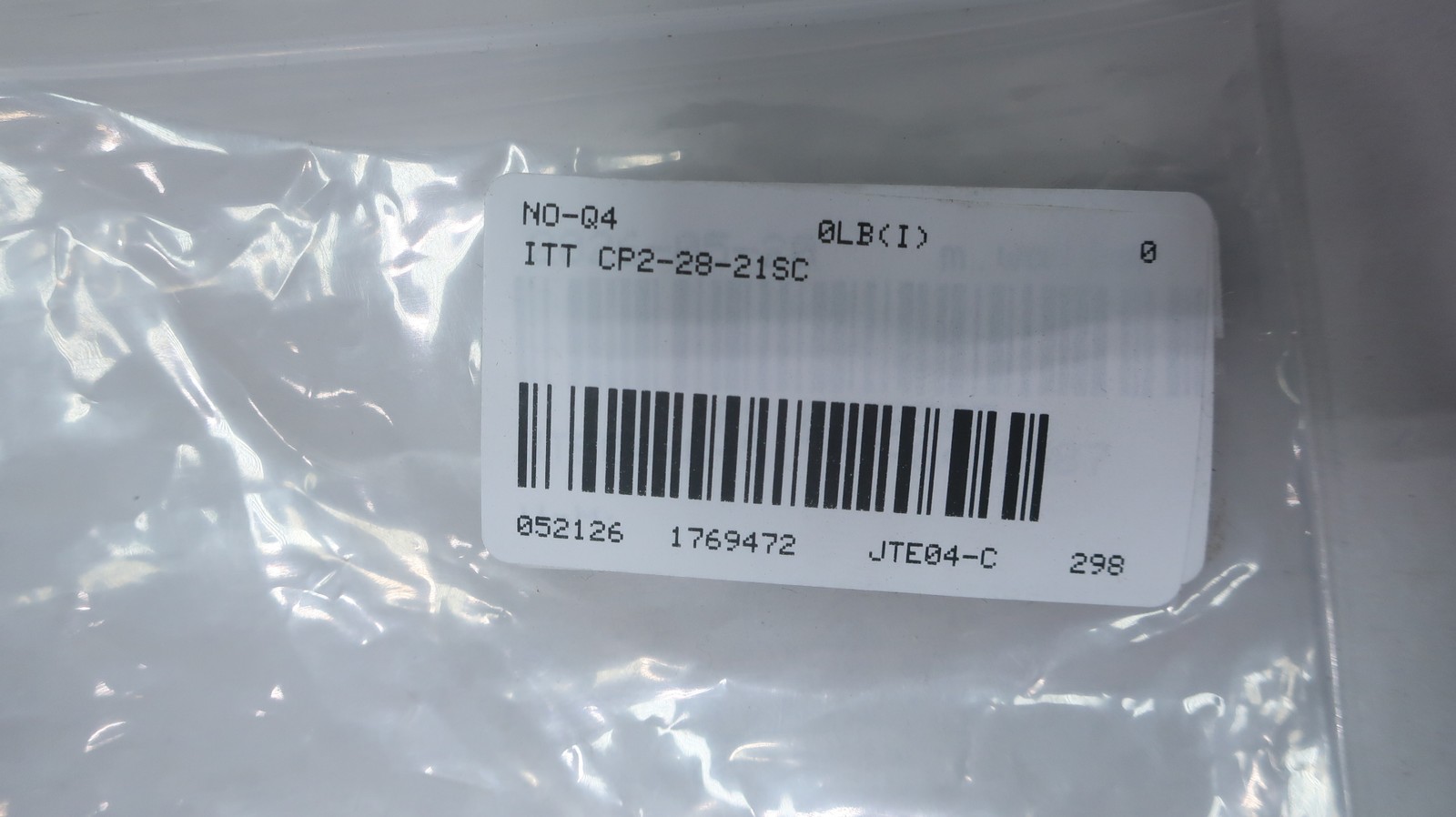 Itt CP2-28-21SC 37 Pin Connector