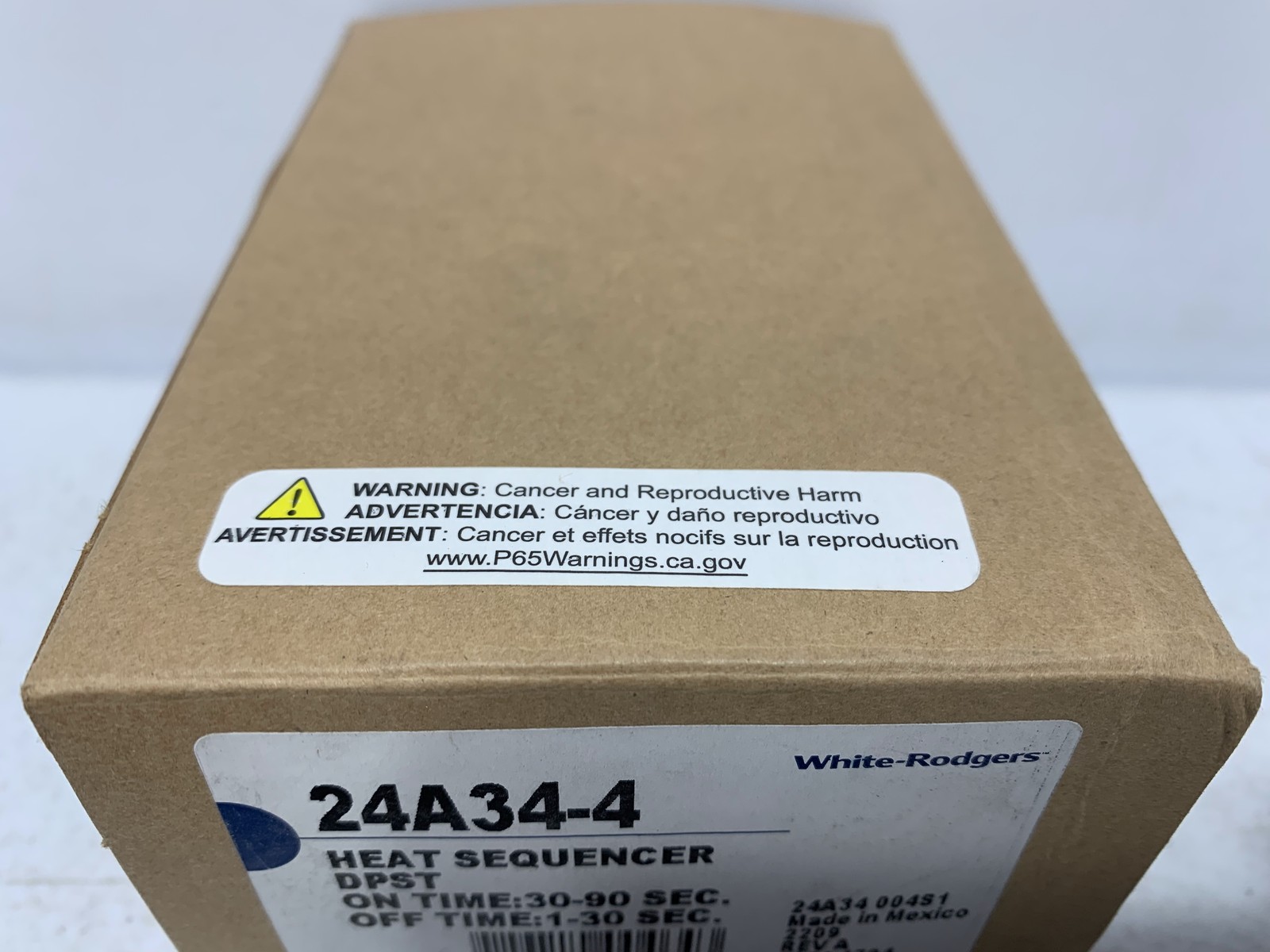 Emerson 24A34-4 Electrical Heat Sequencer 1 Timing 2 Switches