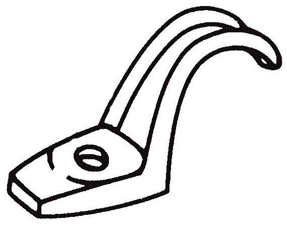SEPCO 135, 1-1/4″, Iron, 1-Hole Click-On, IMC/Rigid Conduit Strap, 1 pc