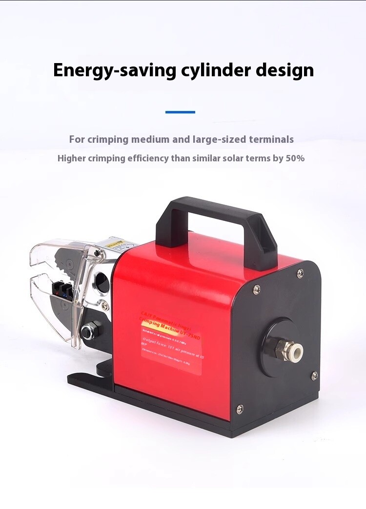 Pneumatic Cable Tubular Connector Four Side Terminal Crimping Machine