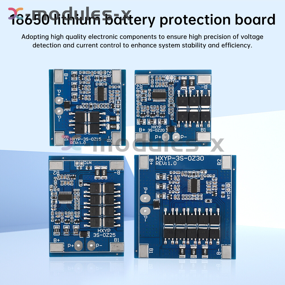3S 12V 15/20/25/30A 18650 Li-ion Battery Protection Board 11.1V 12.6V Balanced