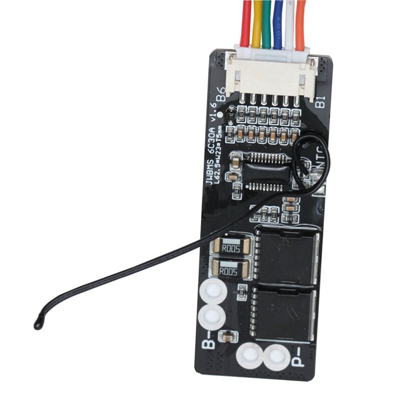 6S 30A Li-ion Lithium 18650 Battery BMS PCB PCM Power Protection Board with NTC