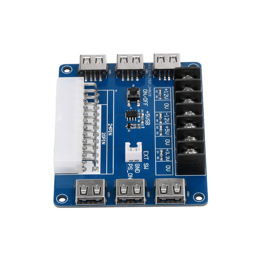 ATX Power Supply Breakout Board USB Charging Desktop Chassis Power Adapter Board