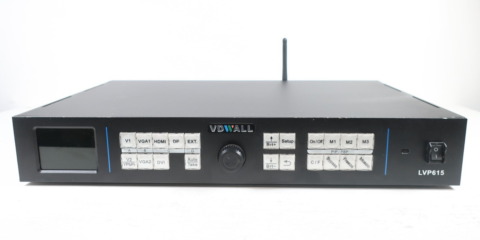 VDWALL LVP615 LED Video Processor Seamless Switcher w/ Power Cable & DVI Adapter