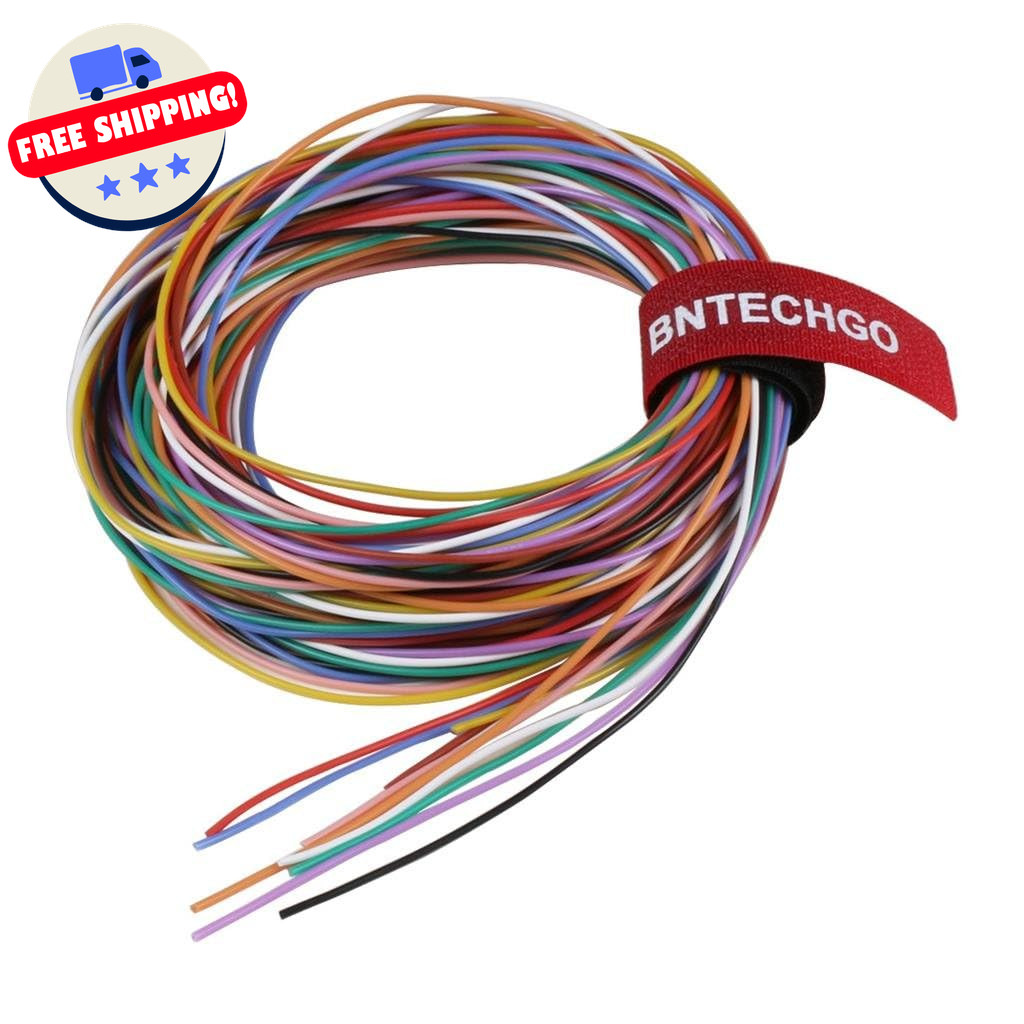 20 AWG Silicone Wire 10 Color Kit – 100Ft, Tinned Copper, Flexible