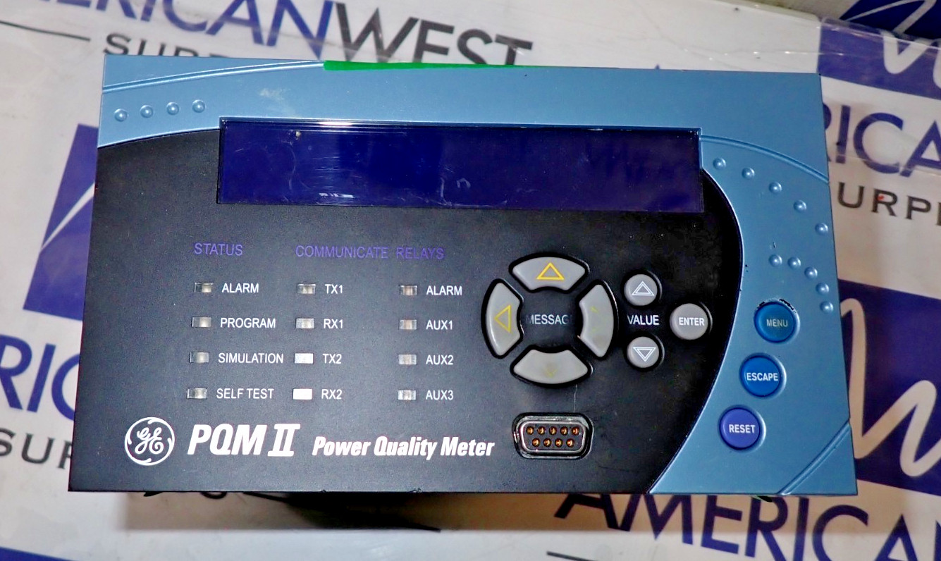General Electric PQM II Power Quality Meter for 3 Phase System – TESTED