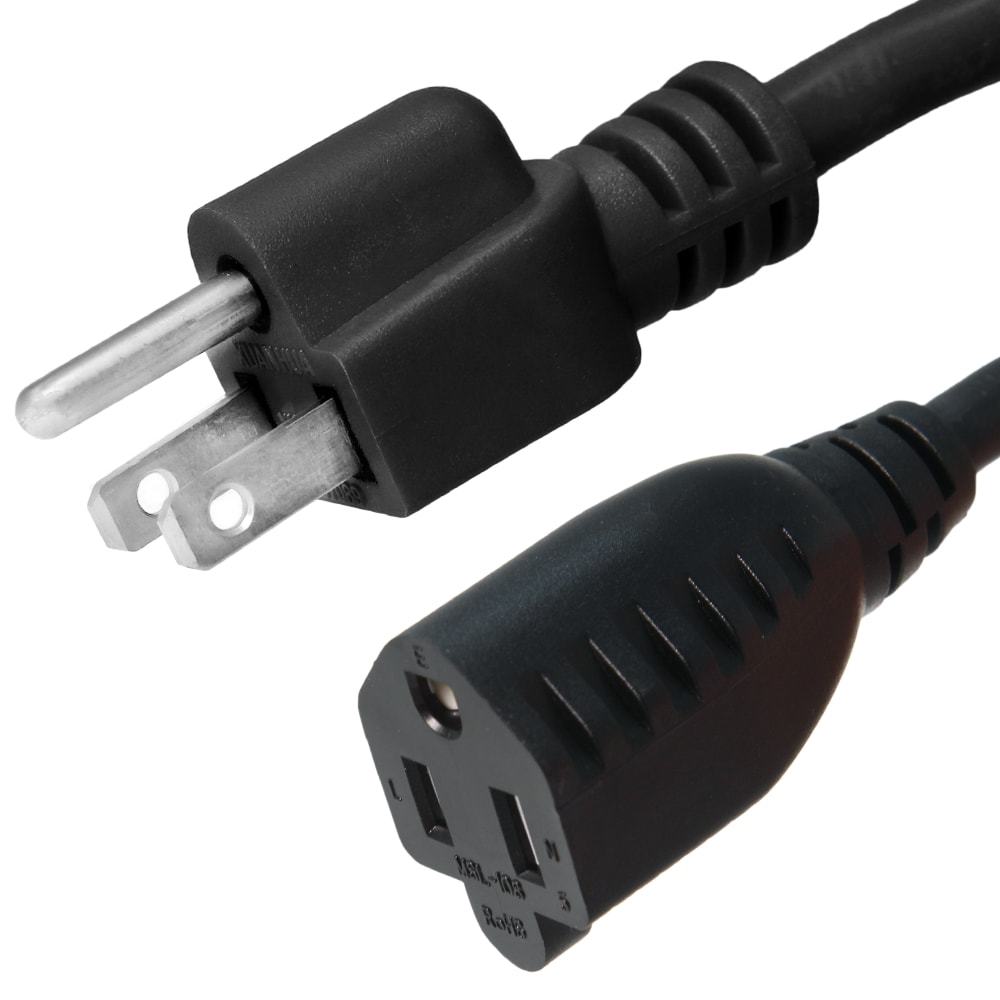 NEMA 5-15 Extension Cord – 15A/125V 14 AWG – Iron Box # IBX-4916