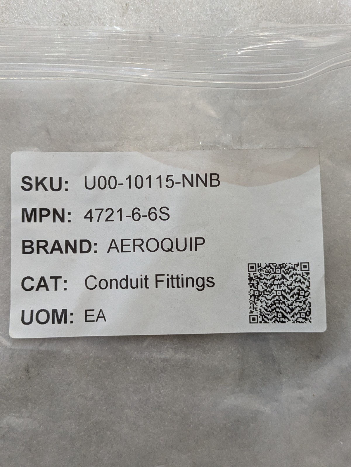 AEROQUIP 4721-6-6S CONDUIT FITTING