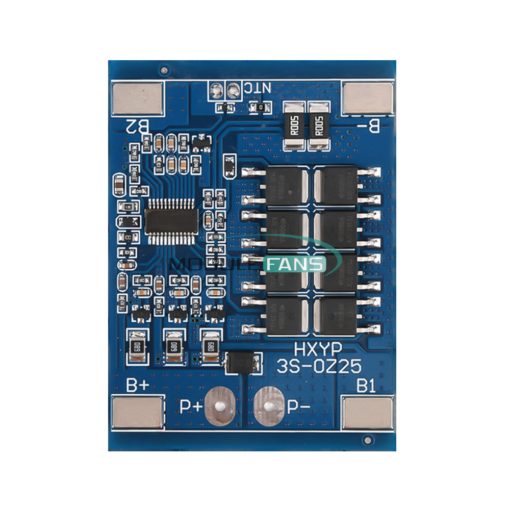 3S 12V 15/20/25/30A 18650 Li-ion Battery Charging Protection Board with Balance