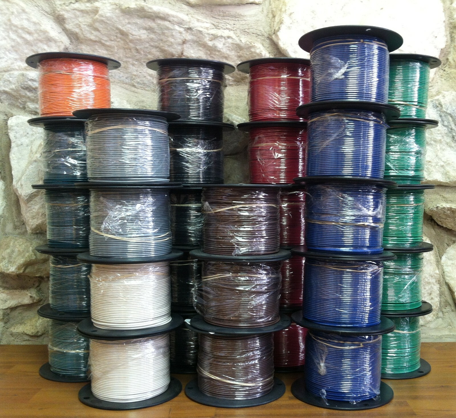 500 FT TFFN/TEWN WIRE. 16 AWG STRANDED 600 VOLT. MADE IN USA. 6 COLOR OPTIONS!