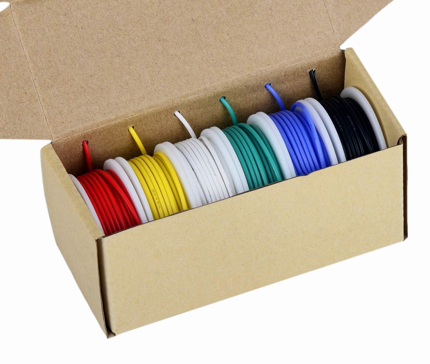 High-Performance Silicone Rubber Wire – 100 Strands – 600V Rated, 23ft Lengths