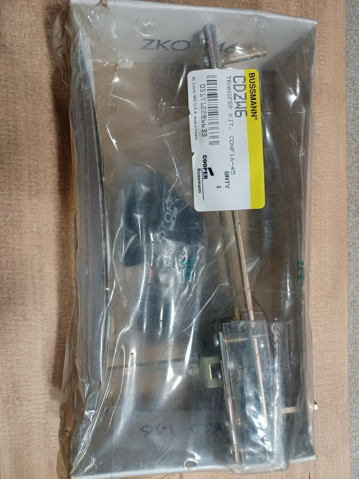 Cooper Bussmann CDZW6 Transfer Kit, conf 16-45