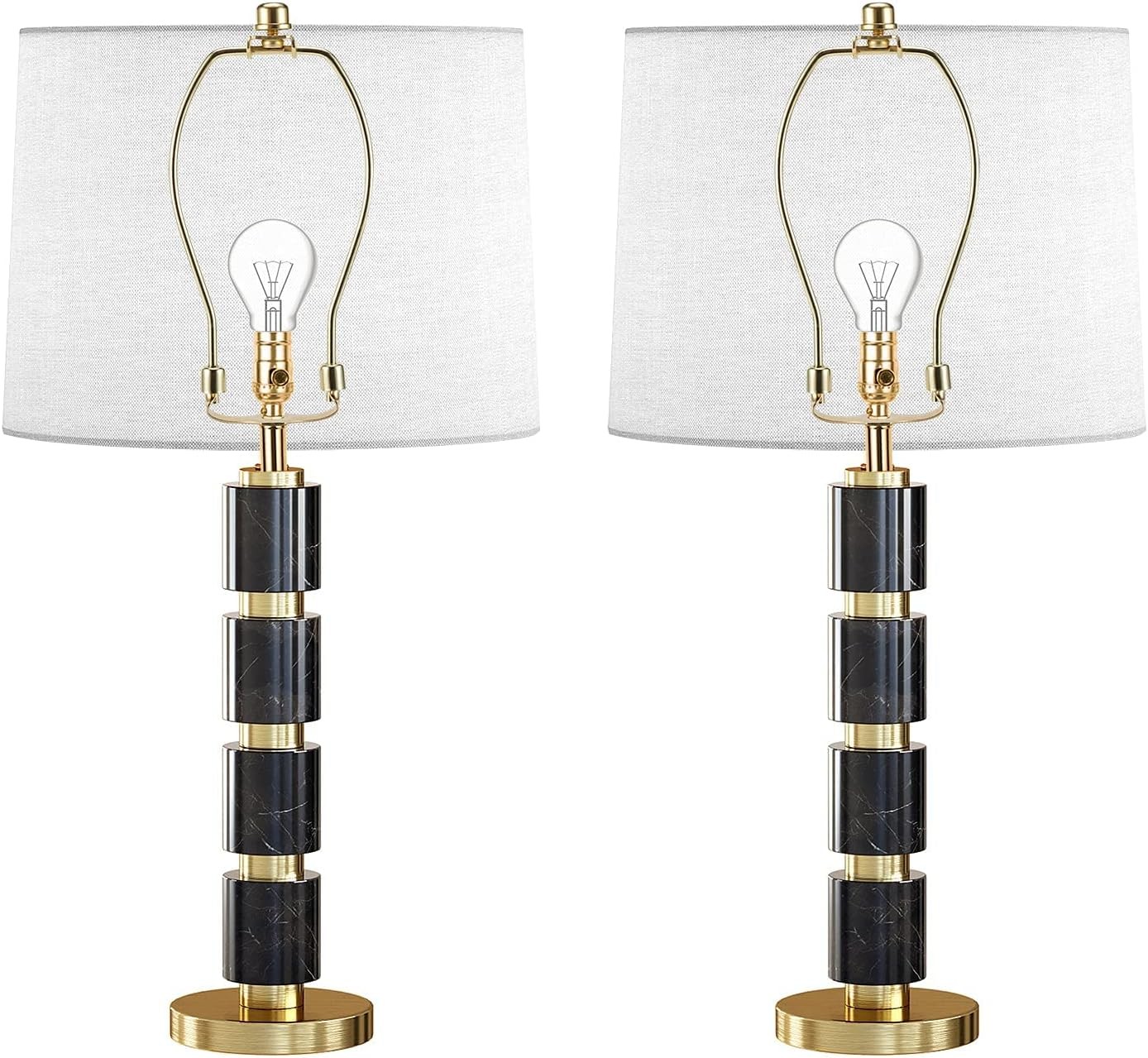 9 Inch Lamp Harp Kit Polished Brass 3/8 Inch Saddle Base Holes Light Duty Lamp