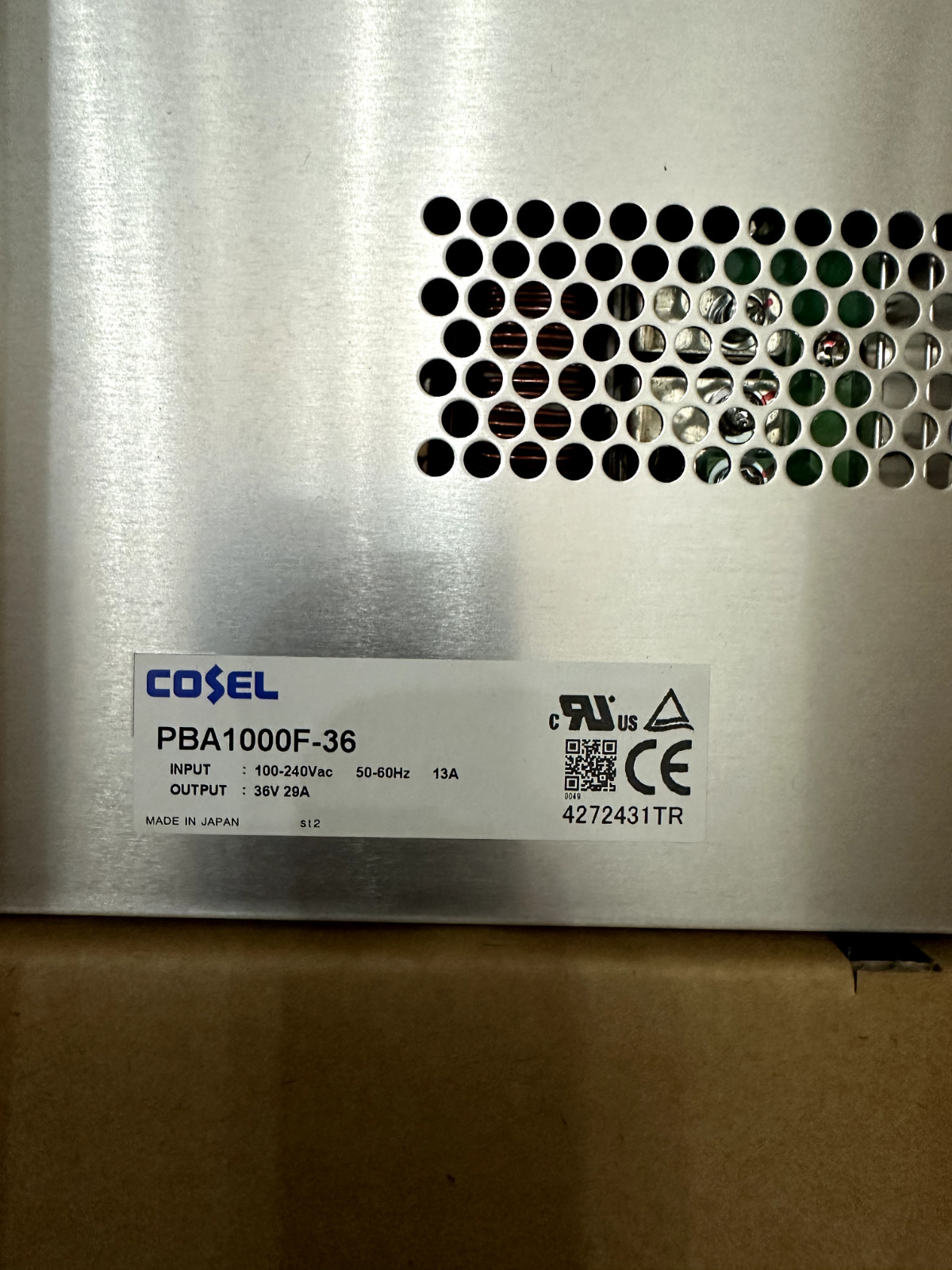 NEW COSEL PBA1000F-36 1000W 36V POWER SUPPLY