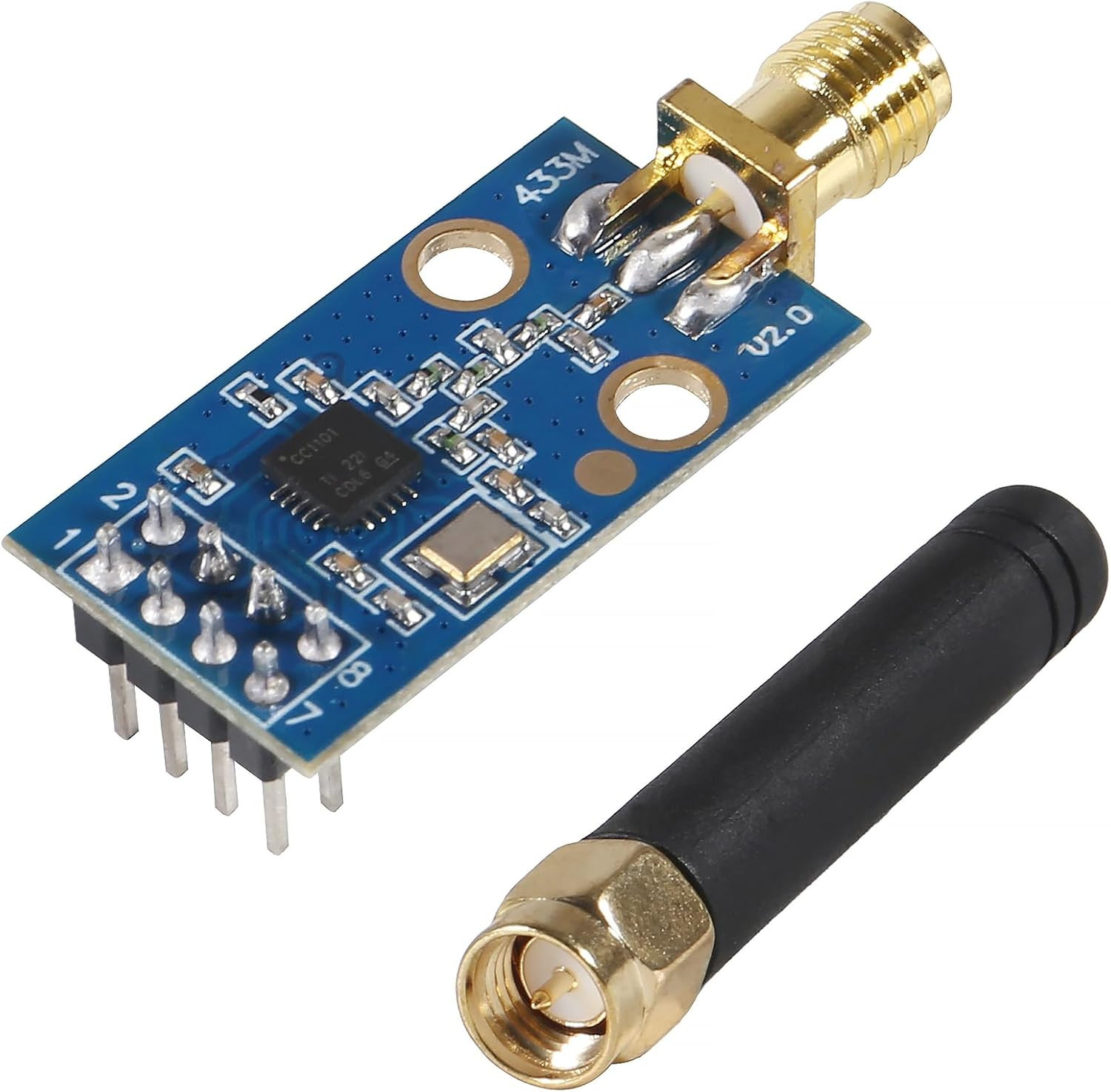 CC1101 Wireless Module with SMA Antenna Wireless Transceiver Module 315/433/868/
