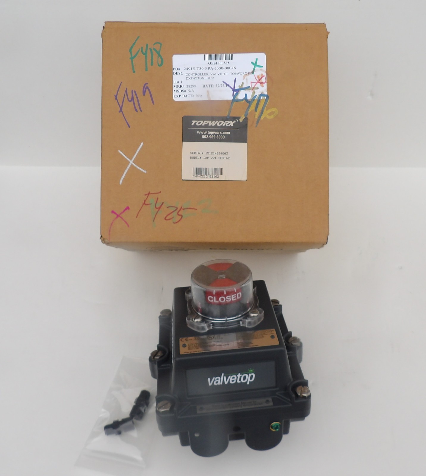NEW IN BOX TOPWORX CONTROLLER VALVETOP 2 DXP-Z21GNEB162
