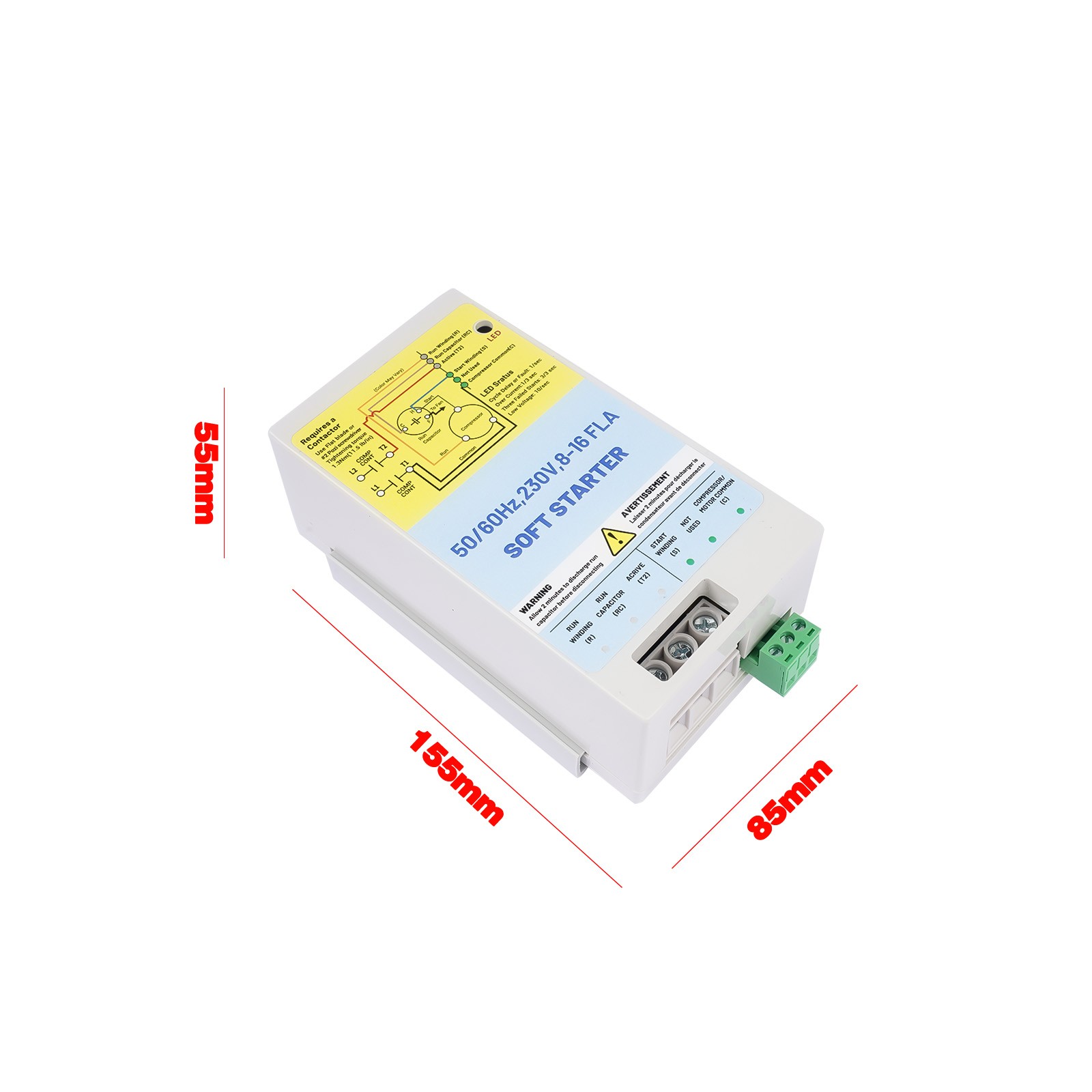 8-16A 08-16A AC Soft Starter Motor Protection for Utility and/or Generator Power