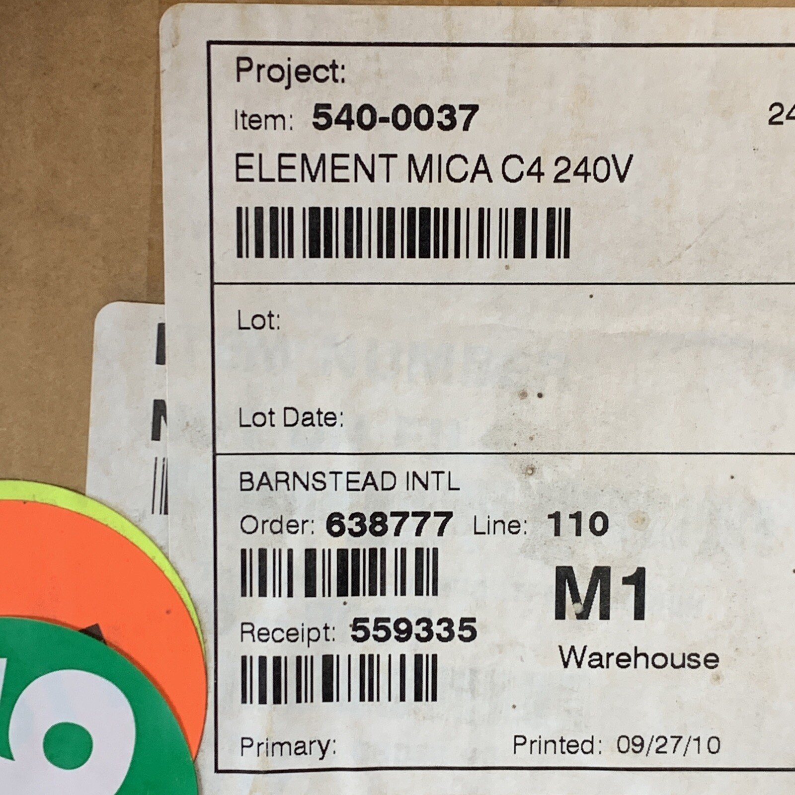 Farnam 3206 Mica Heating Element C4 240V