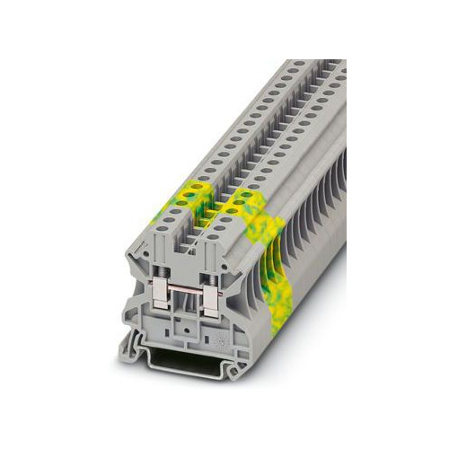 Phoenix 3044102, 26 to 10 AWG, Gray, Double Tier 2-Circuit, Terminal Block, 1pc