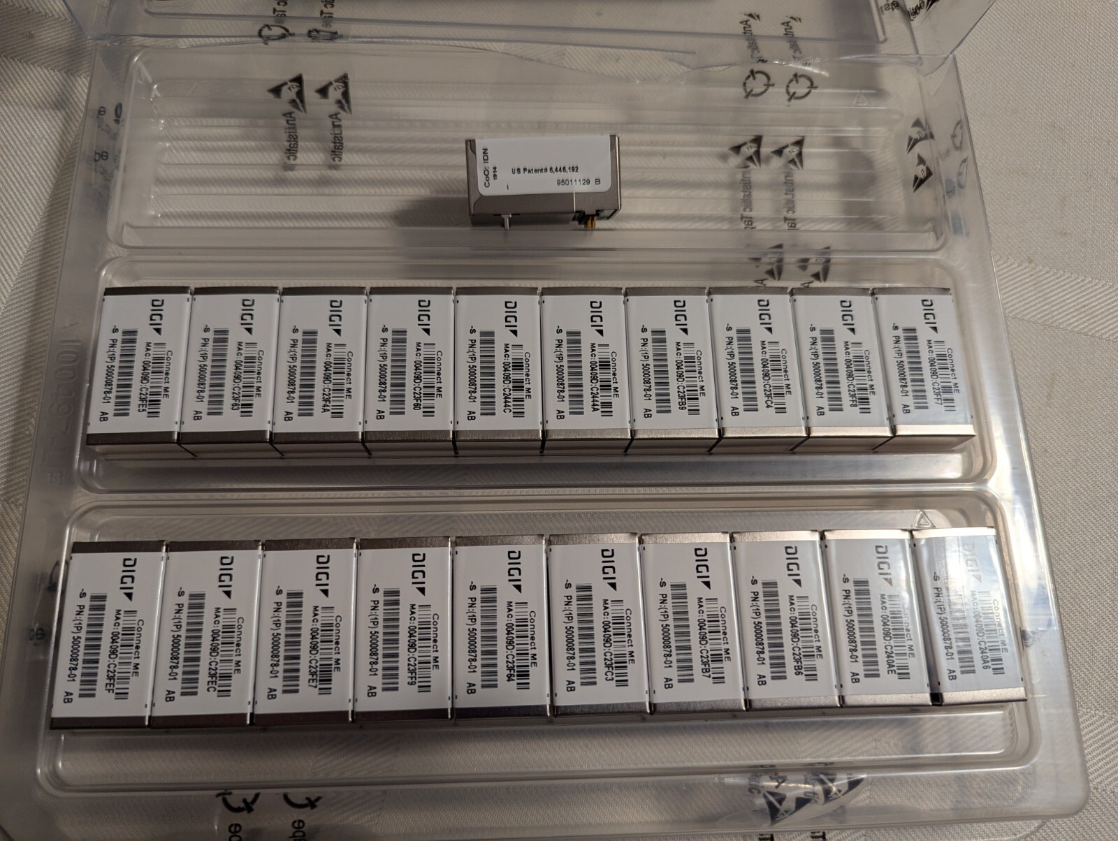 DIGI connect ME module, P/N 50000878-01, RJ45 ethernet, PCB mount
