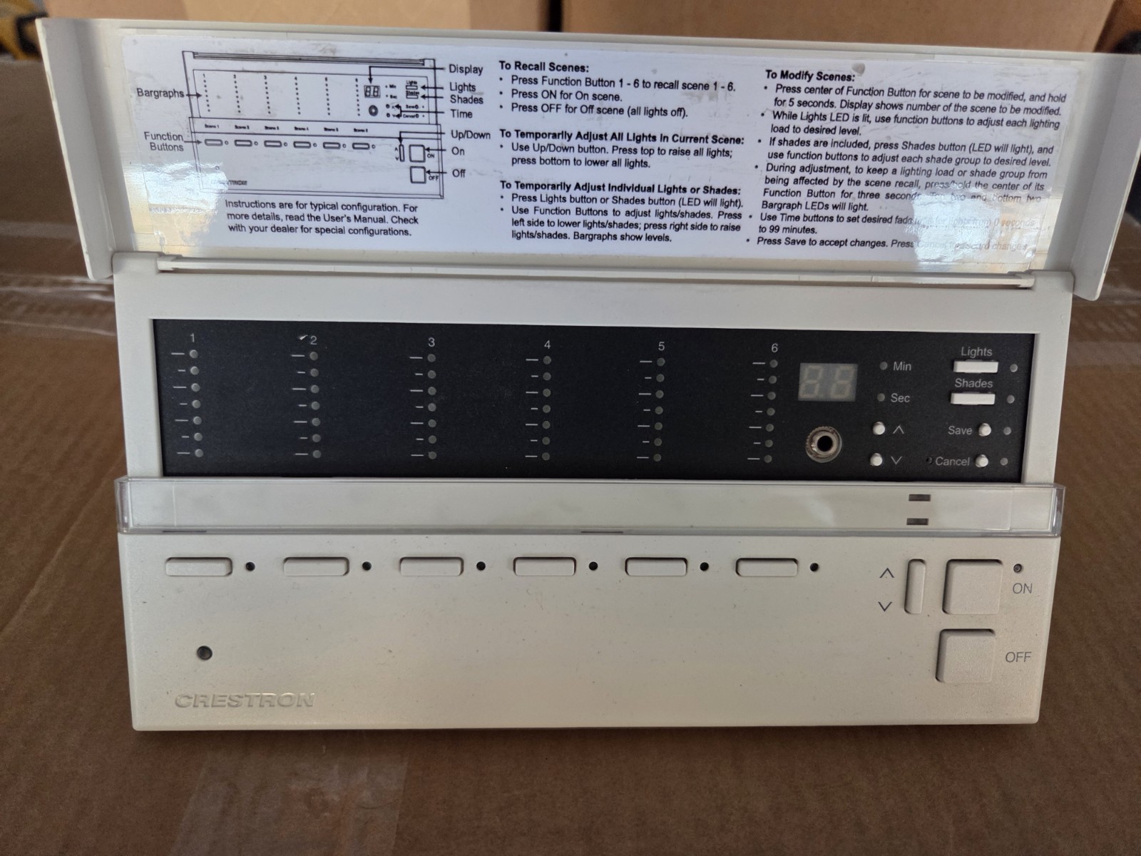 CLS-C6W–CRESTRON–Wall Mounted Lightning Control–USED