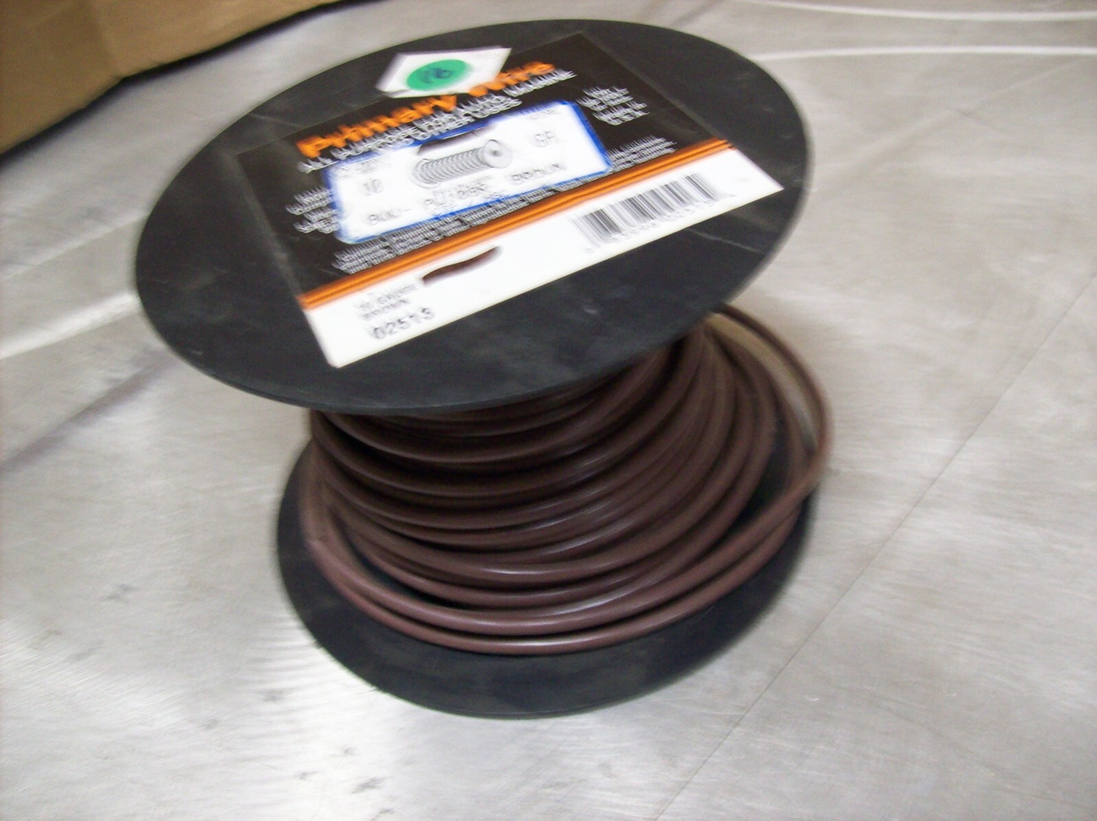 #16) NEW Spool of Electric Wire – 10 Guage Stranded 115′ Brown