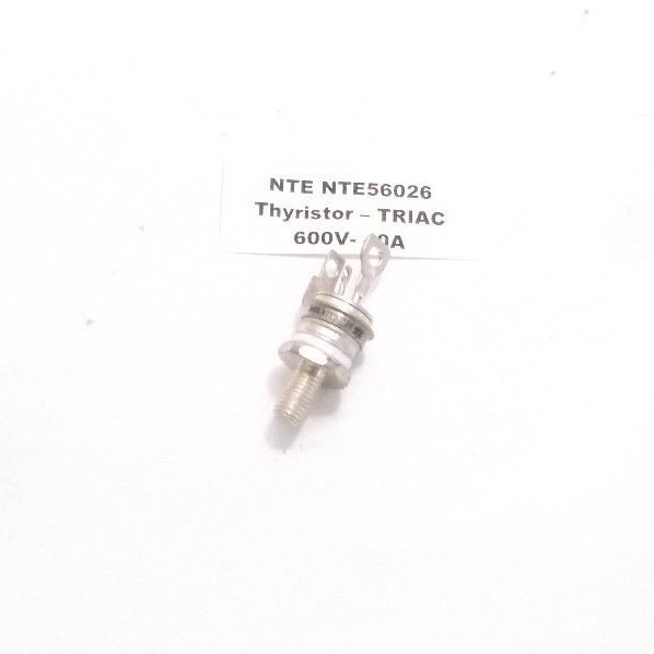 NTE NTE56026 Thyristor – TRIAC – 600V- 40A (ISOLATED TO-48) Prepaid Shipping