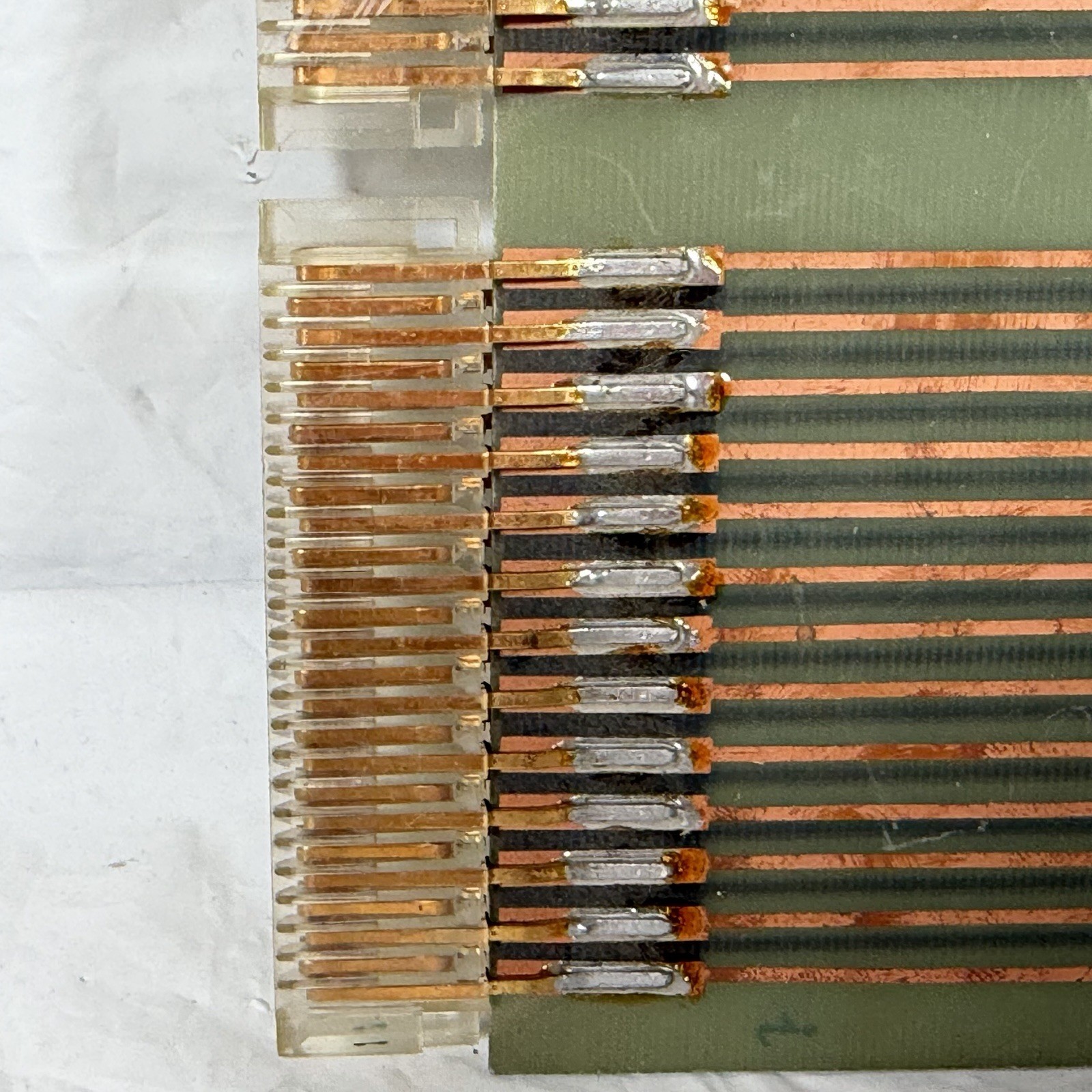 Vintage FUBA PH-41: 6 A 51 Connector Board, Industrial Gold Plated Bus Bar 1011