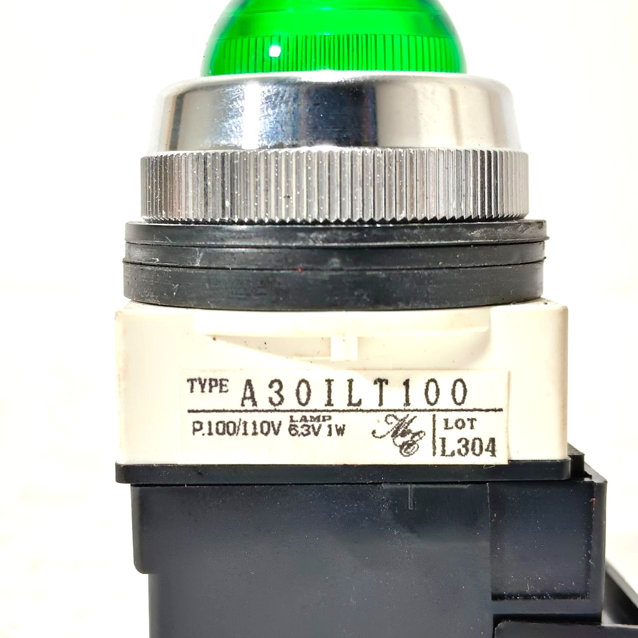MARUYASU DENGYO GREEN PILOT LAMP A30ILT100 P.100-110V.