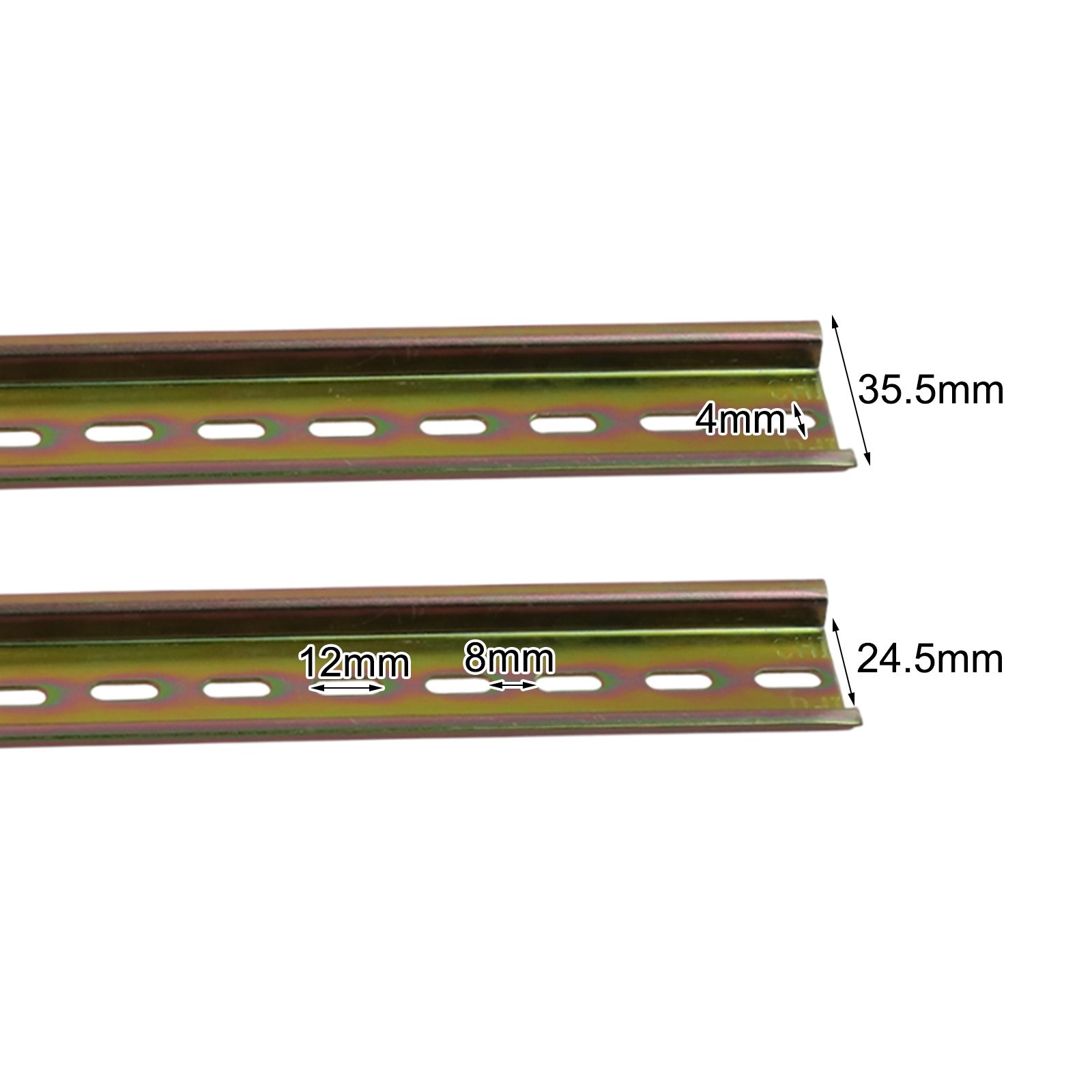 DIN Rail Slide Rail for 2 Pieces 35mm Wide Aluminum For Circuit Breaker Fixing