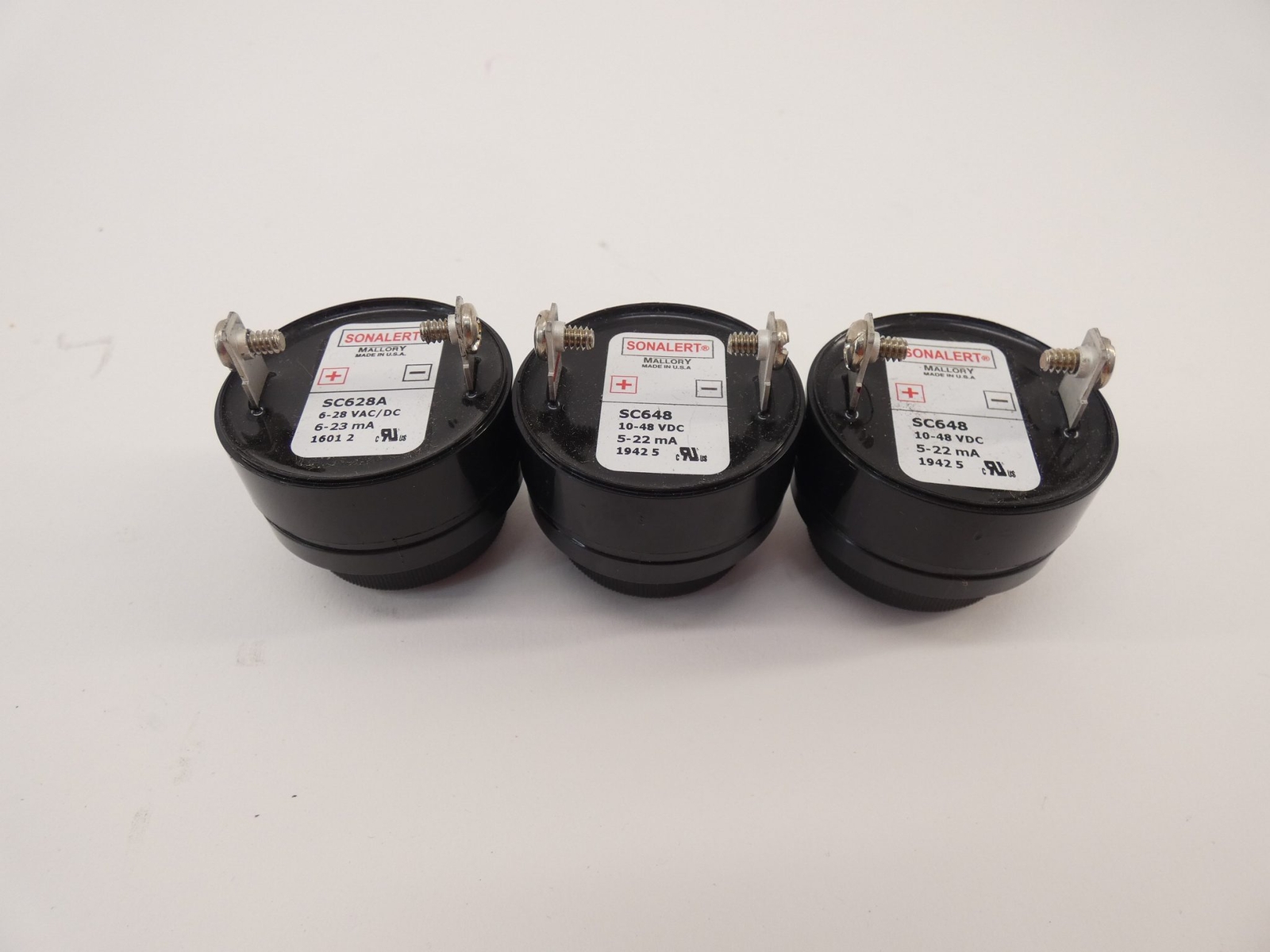 *Lot of 3* Mallory SC648 SC648A Sonalert Alarm Buzzer Indicator 6-28VAC 10-48…