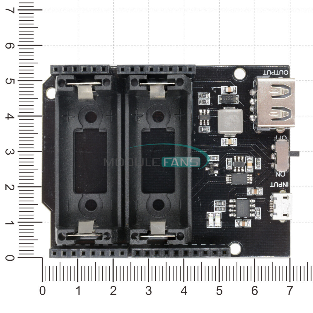16340 Battery Shield ESP8266 ESP32 Power Bank Supply Module for Arduino UNO R3