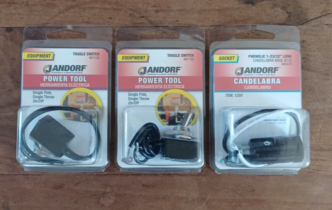 Jandorf Electrical Parts – Three Items Un-Opened Original Packaging