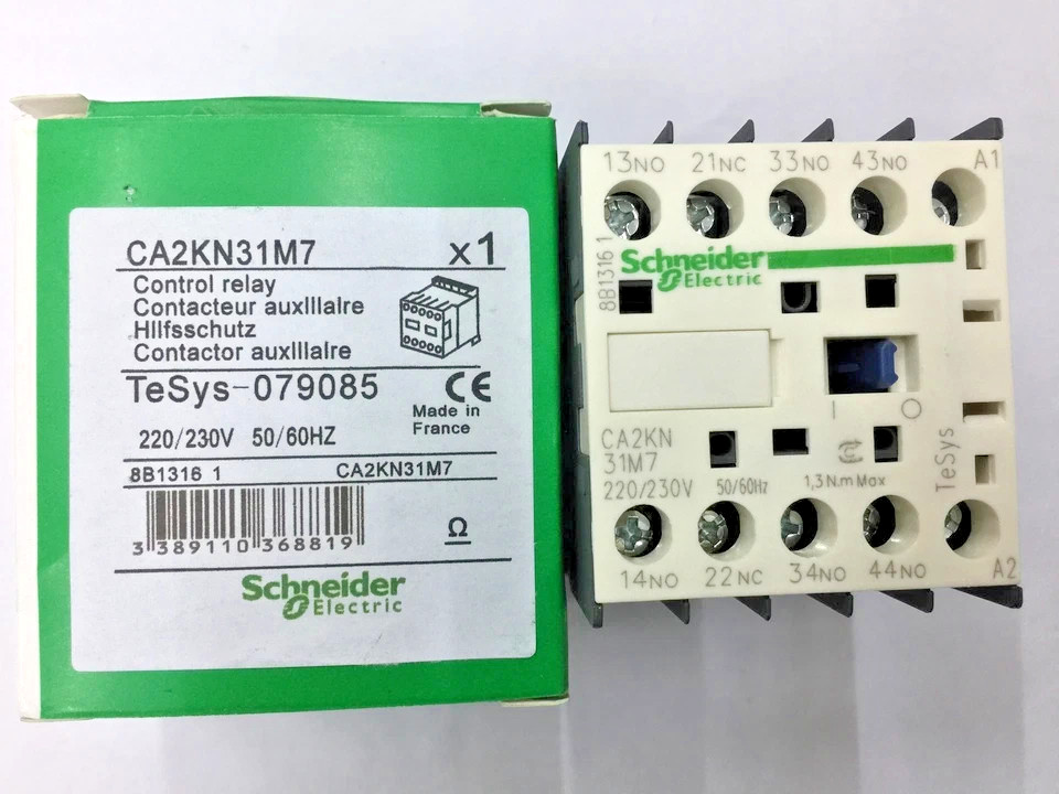 2PCS LOT- Schneider CA2KN31M7 TeSys K control relay 3NO+1NC- NEW