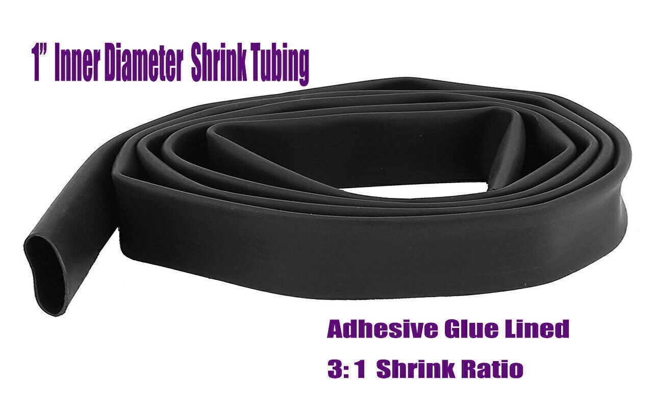 5/10ft Black & Red Marine 3:1 Ratio Dual Wall Heat Shrink Tubing Industrial Kits