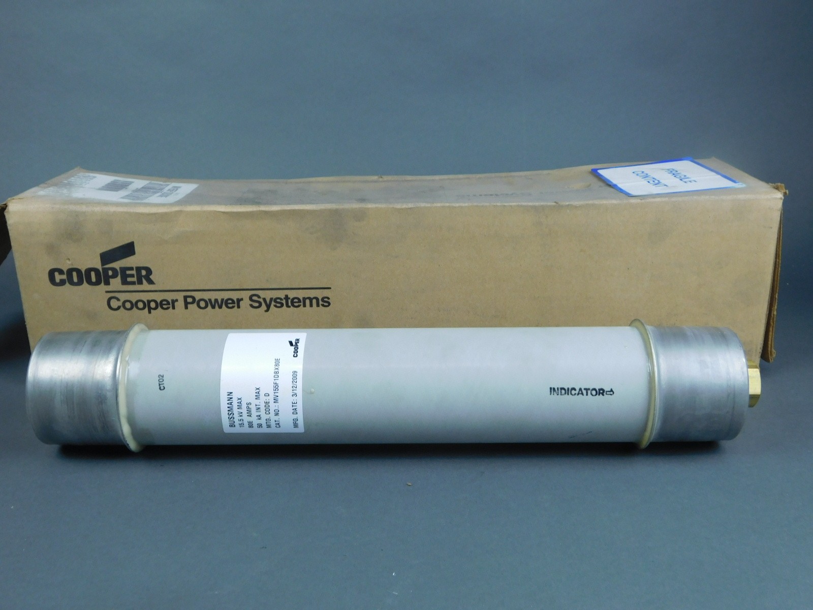 Cooper Bussmann MV155F1DBX80E Current Limiting Fuse 80E Amps 15.5 kV – NEW Su…