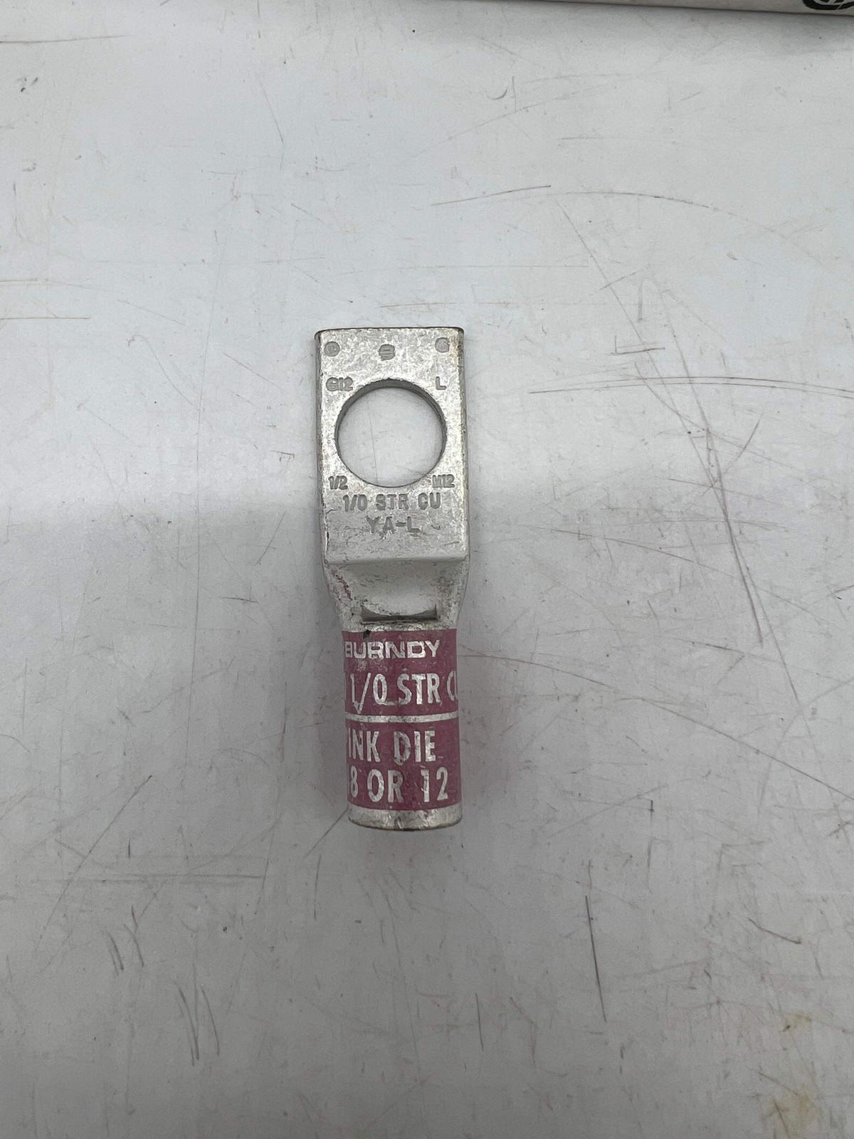 Burndy 518243 YA25L6BOX Compression Terminal, 1/0 AWG, *Box of (10)* (Open Box)